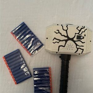 Marvel Thor Hammer Nerf Blaster with Darts
